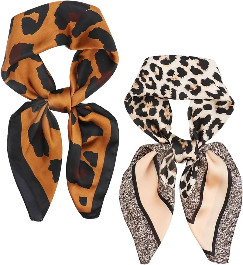 vimate Head Scarf for Women Hair 27'' Square Satin Silk Feeling Bnadana Neck Scarf Handbag Accessories Etc - Image 1